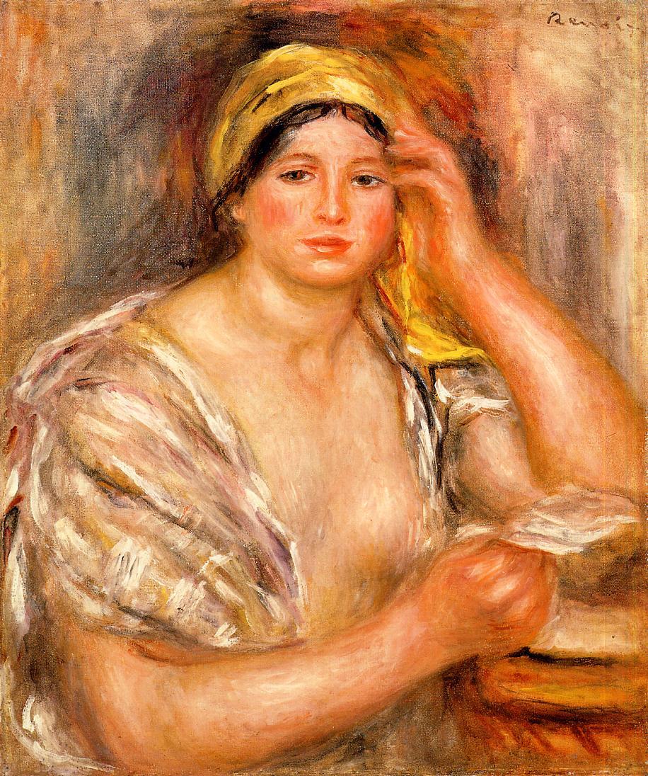 Woman with a yellow turban 1917